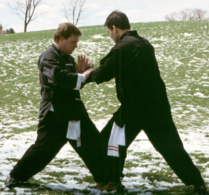 Utah winter Push Hands class at Liberty Park